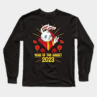 Good Luck Zodiac Happy Chinese New Year of the Rabbit Long Sleeve T-Shirt